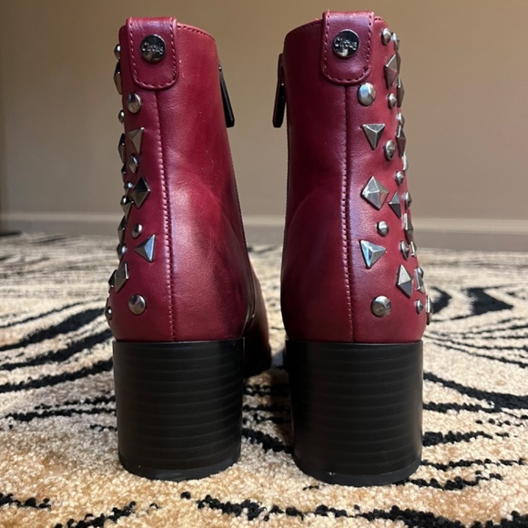 Circus by Sam Edelman Jaimee Studded Ankle Boot - Dark Cherry NWOT - Picture 2 of 5